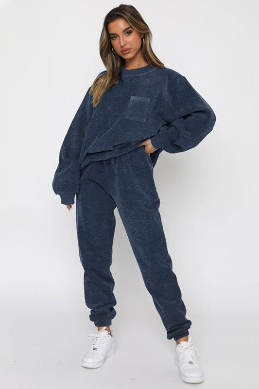 Women Two Piece Corduroy Western Set