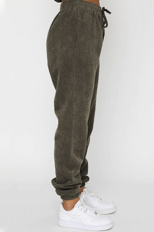 Women Two Piece Corduroy Western Set