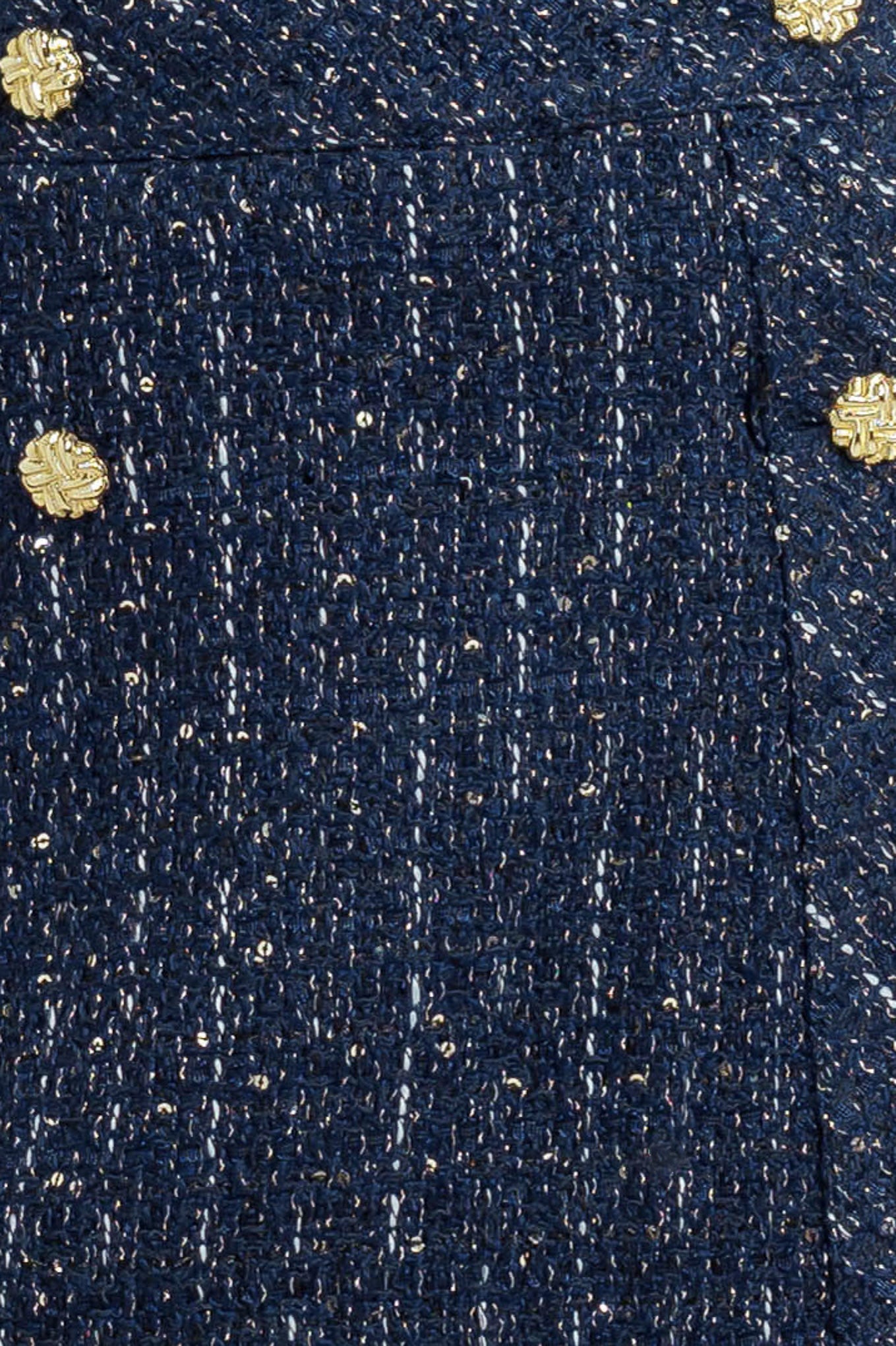 Parisian Navy Tweed Skort