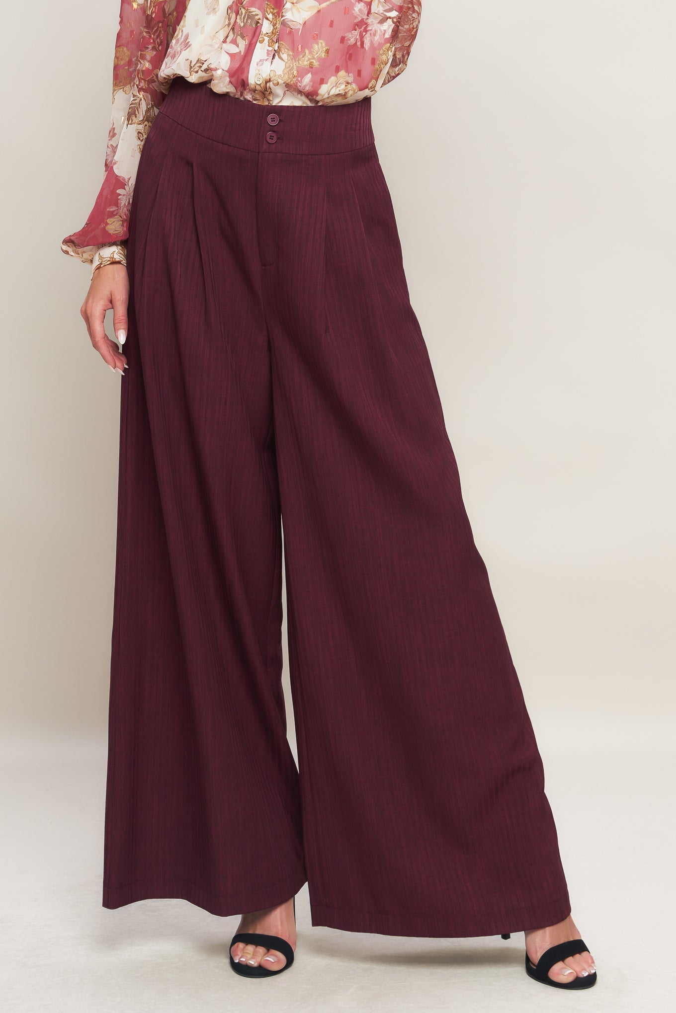 Woven Wide Leg Pants
