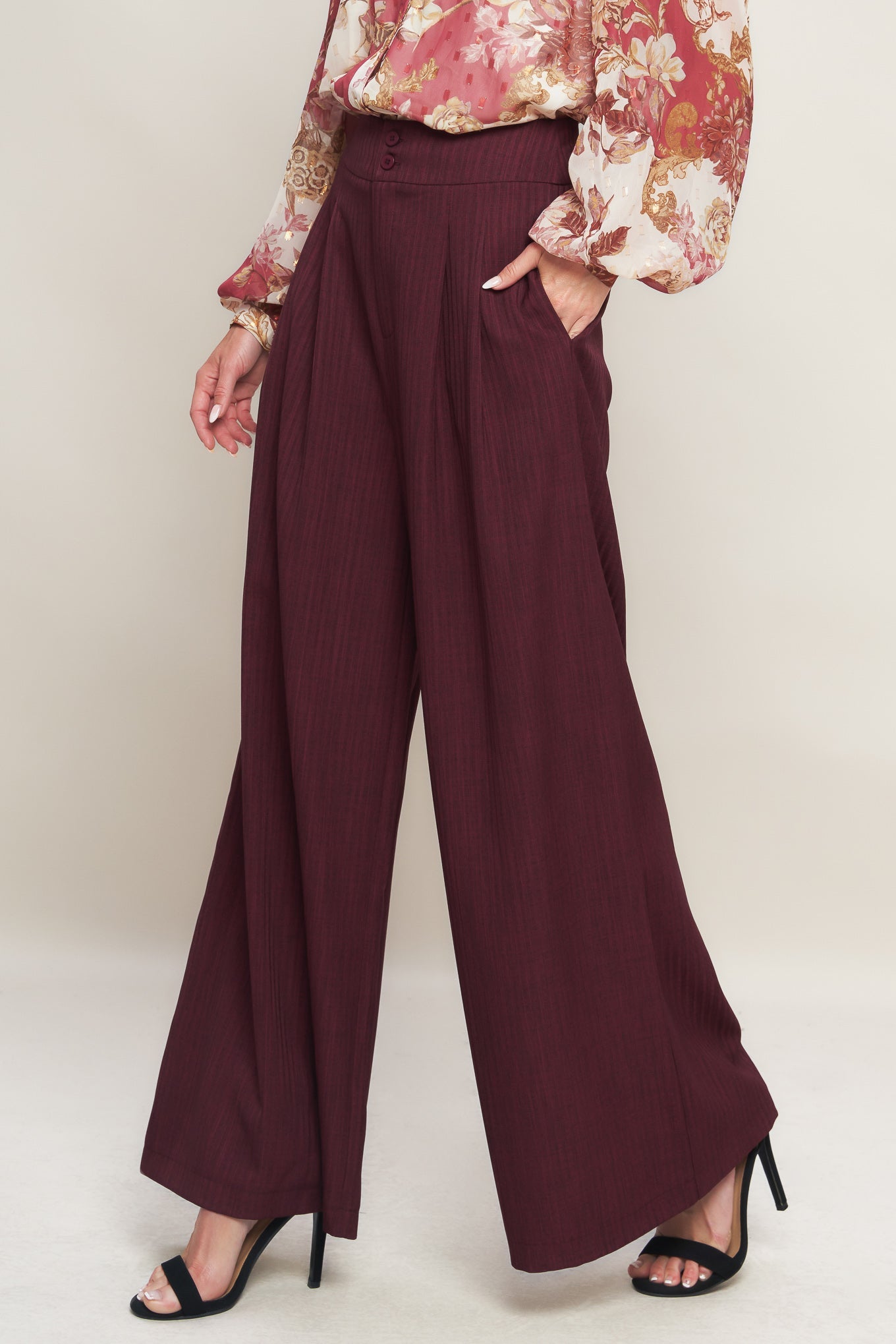 Woven Wide Leg Pants