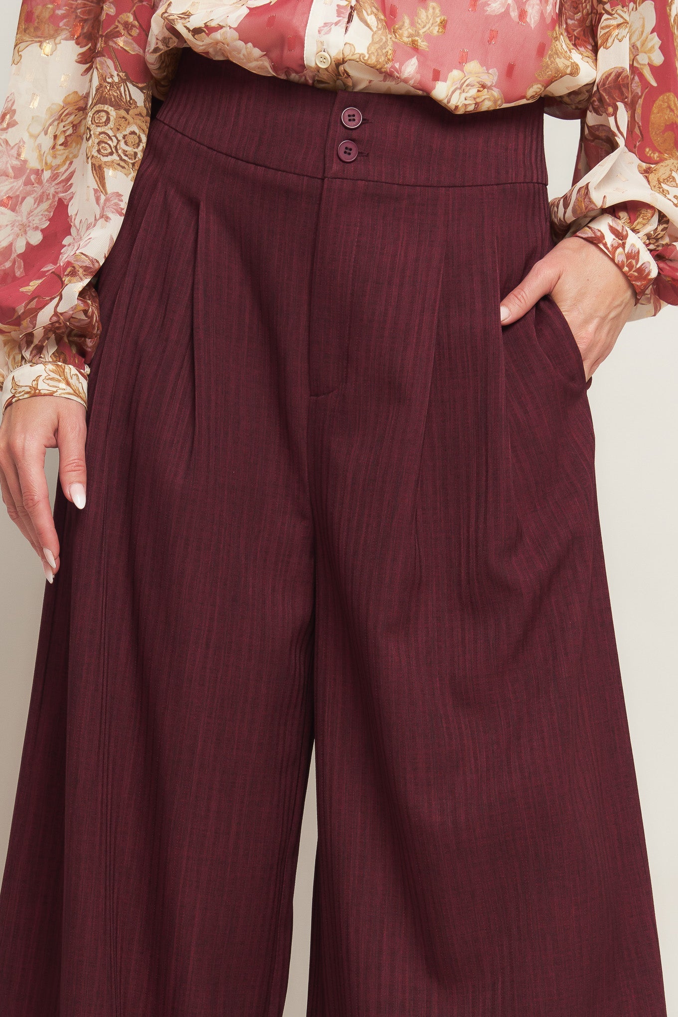 Woven Wide Leg Pants