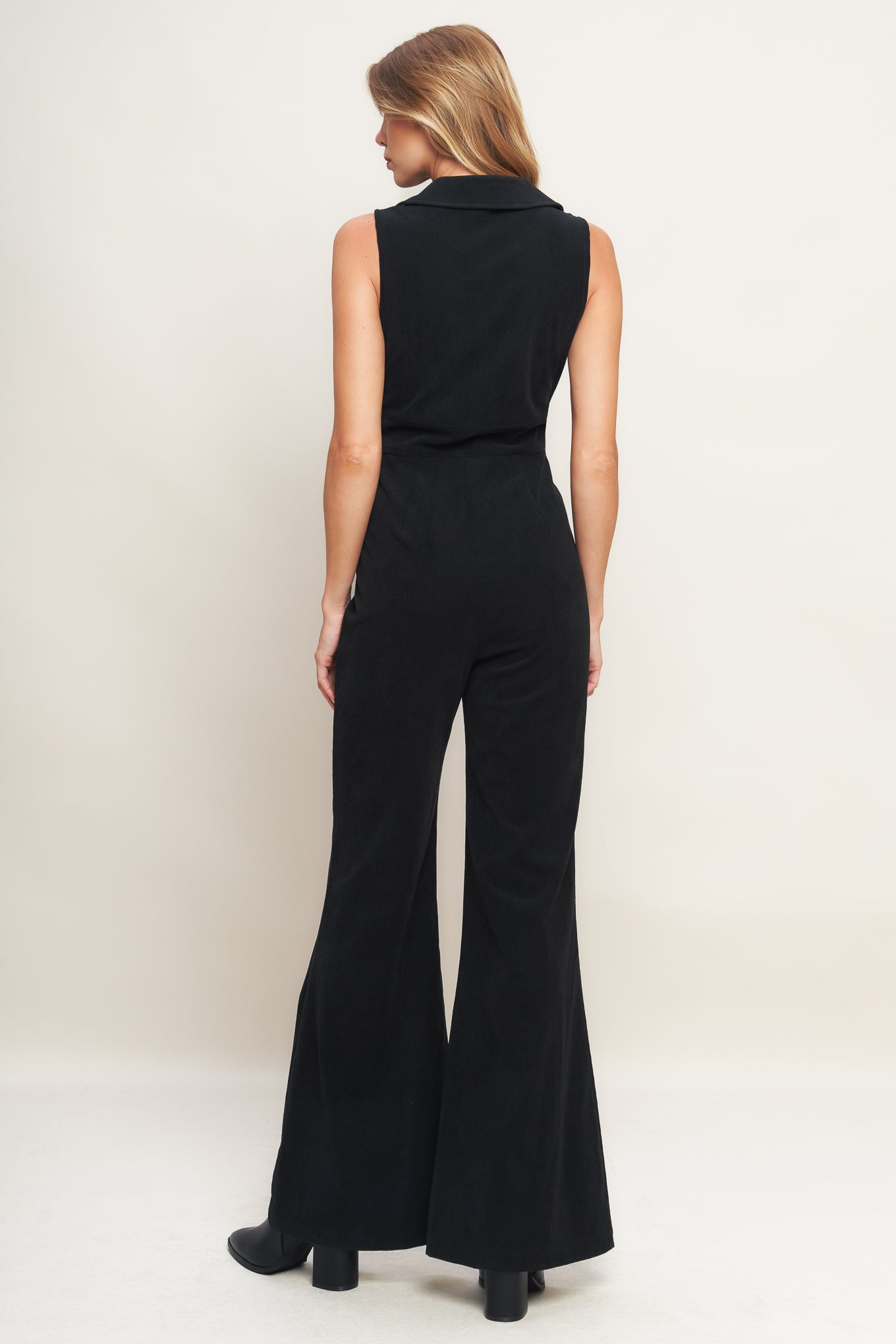 Black Corduroy Jumpsuit